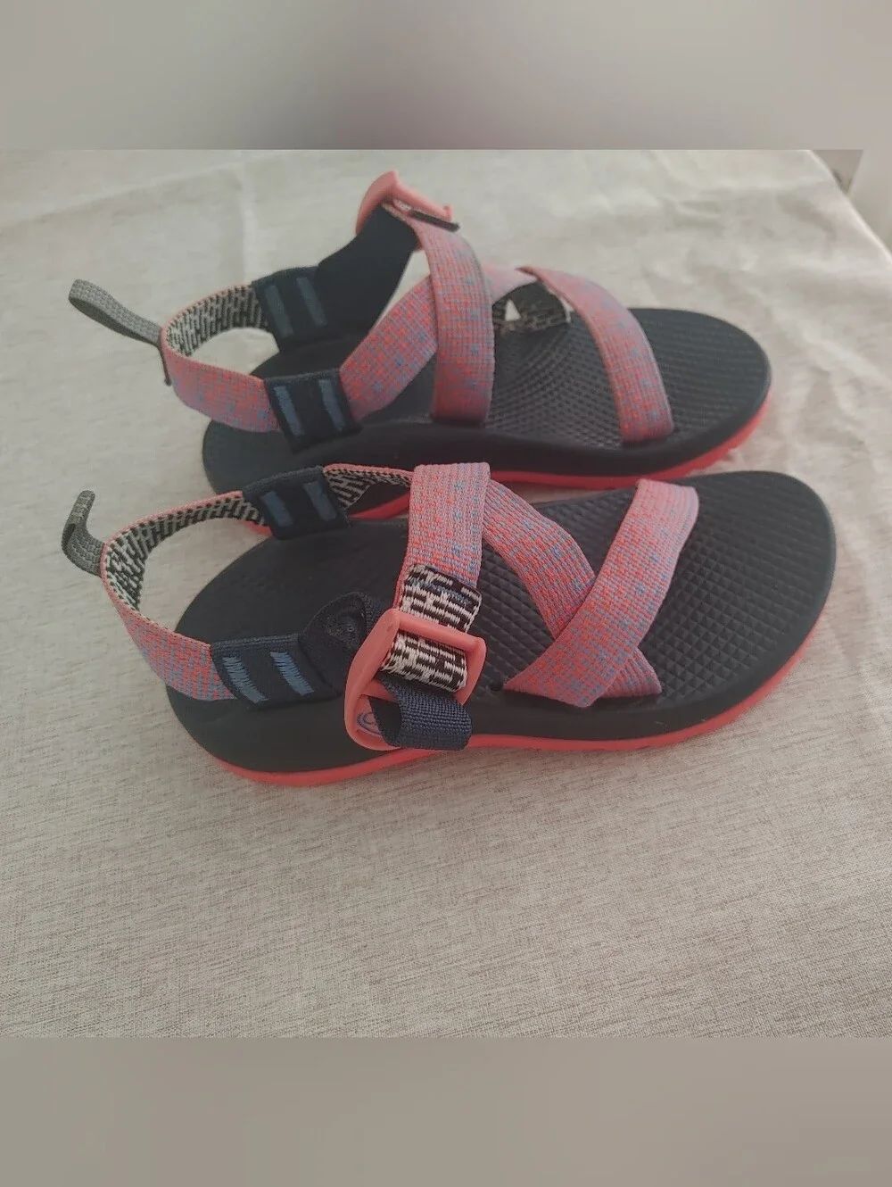 Chaco Kids' Z1 Ecotread Sandals Hiking Sandals In Penny Coral